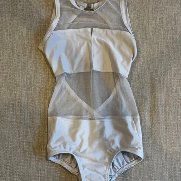 White Details Dancewear Leotard - Picture 1 of 2